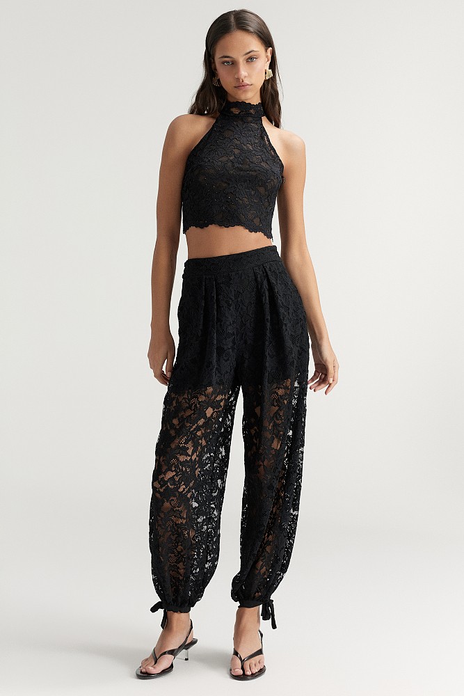 Pantalones acampanados con encaje - Gold Label