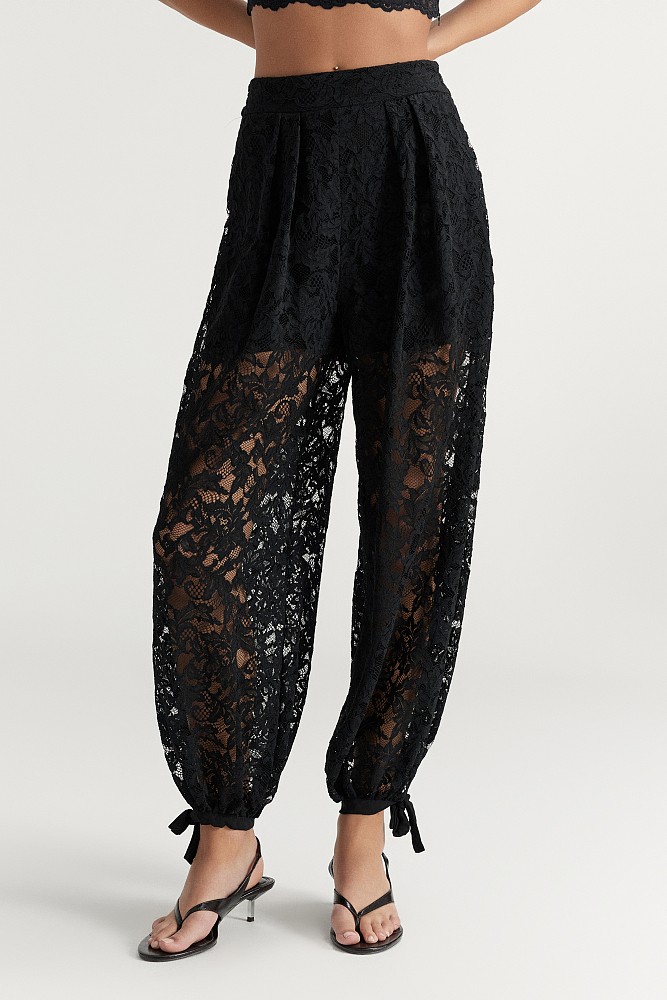 Pantalones acampanados con encaje - Gold Label