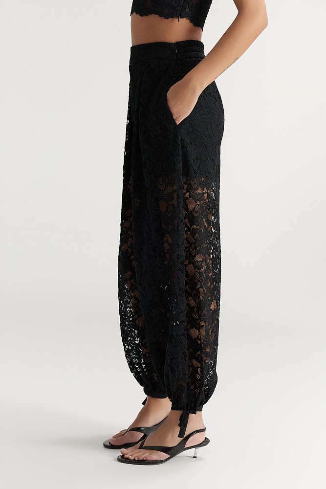 Pantalones acampanados con encaje - Gold Label