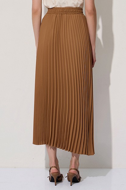 Midi pleated skirt