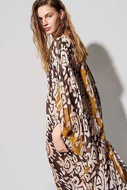 Maxi printed dress