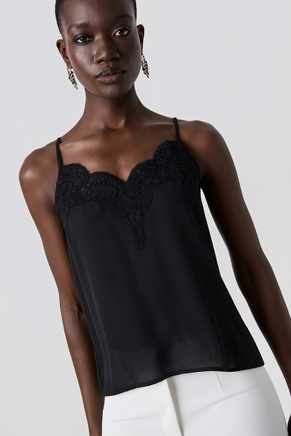 Lingerie top with lace
