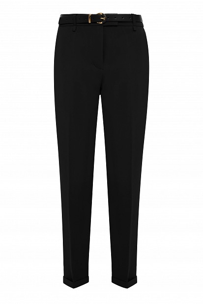Cropped cigarette trousers