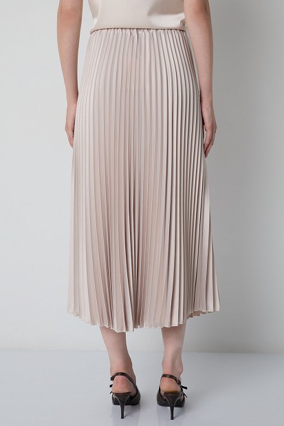 Midi pleated skirt