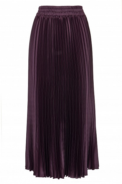 Midi pleated skirt