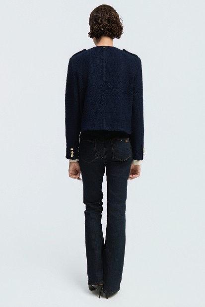 Jacket with decorative buttons