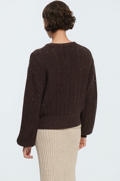 Кnit cardigan with jewel buttons