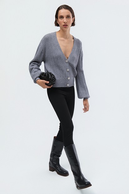 Кnit cardigan with jewel buttons