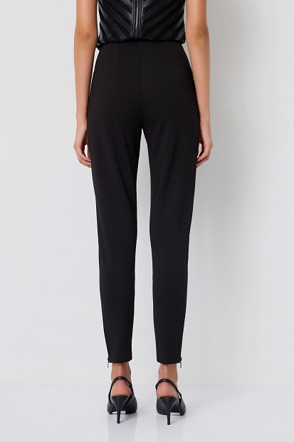 Mixed-fabric leggings
