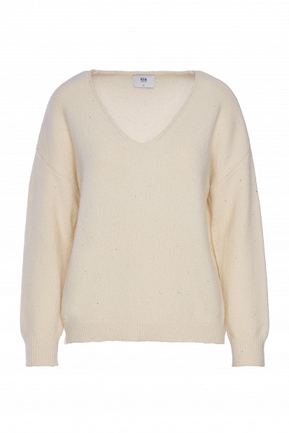 Sequin V-neck sweater