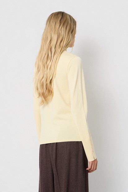 Knitted turtleneck blouse