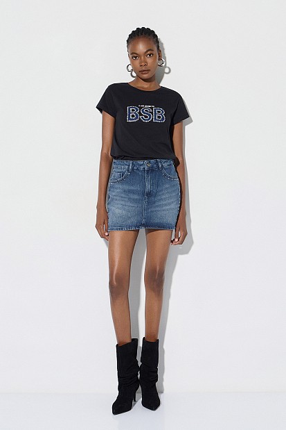 T-shirt με BSB logo BSB και στρας