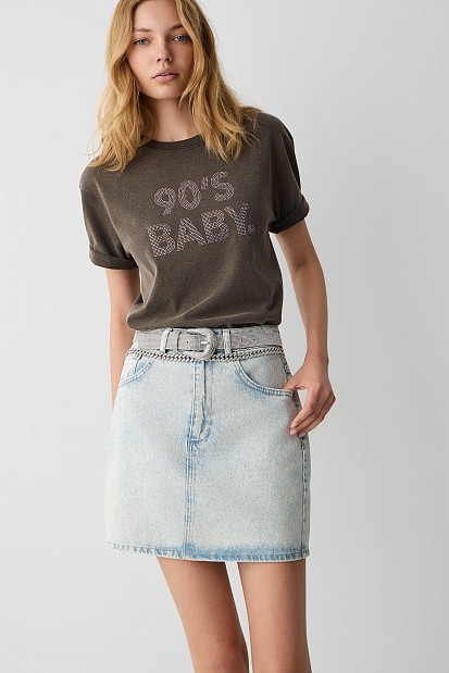 T-shirt with a printed design