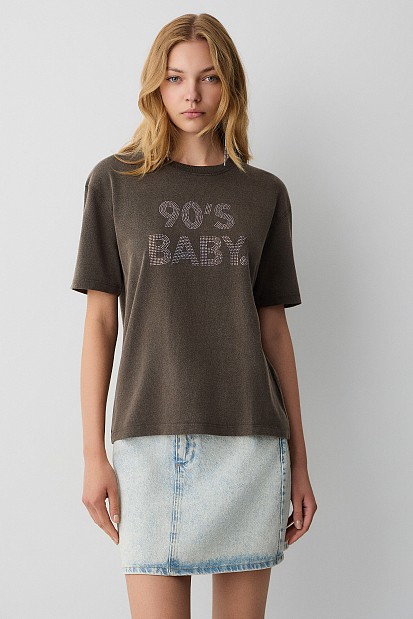 T-shirt with a printed design
