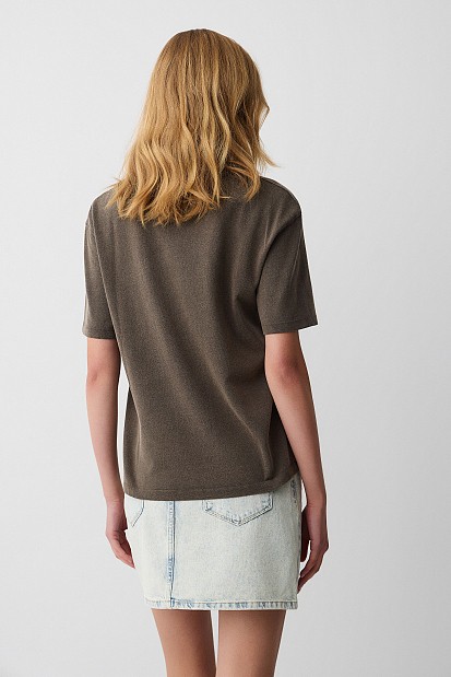 T-shirt with a printed design