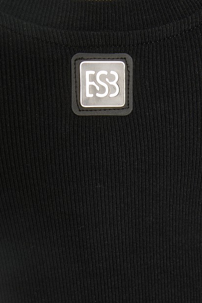 Ribbed τοπ με logo BSB