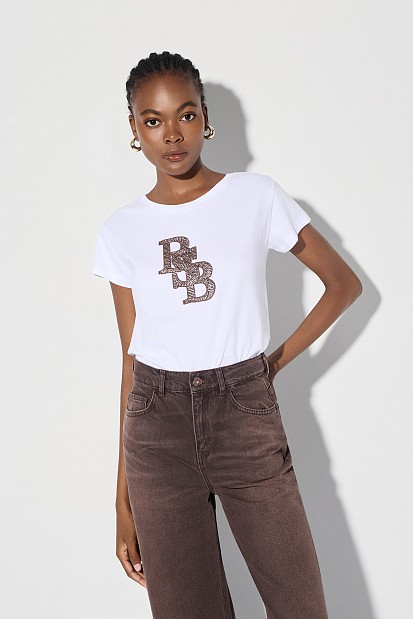Cotton T-shirt with the BSB logo