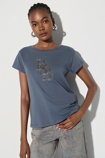 Cotton T-shirt with the BSB logo