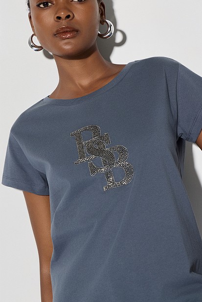 Cotton T-shirt with the BSB logo