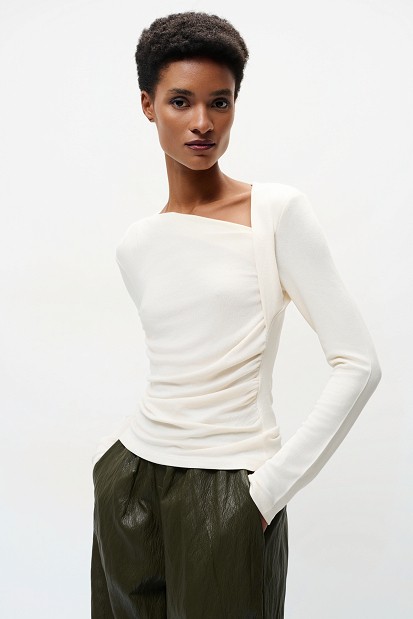 Gathered blouse