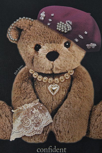 Sweatshirt with a teddy bear print
