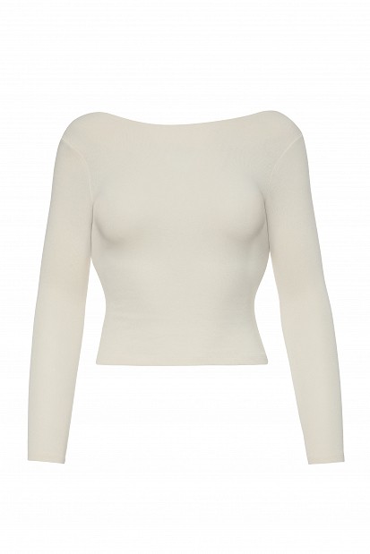 Bamboo fabric top with lace and a draped back