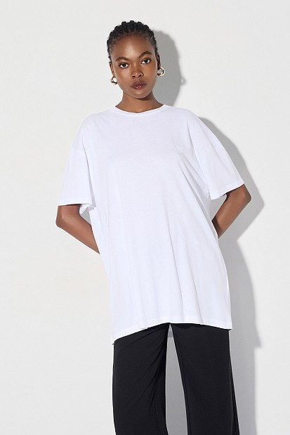 Oversized βαμβακερή μπλούζα
