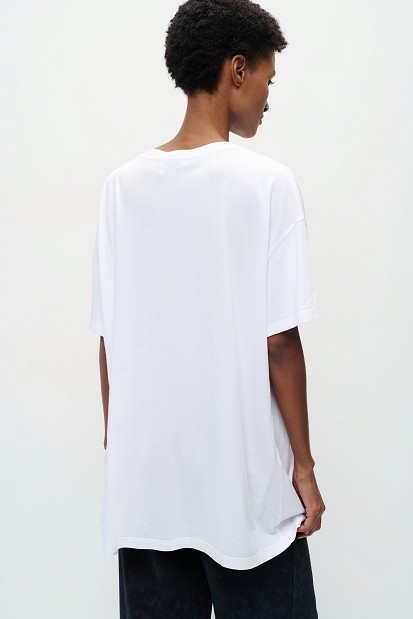 Oversized cotton blouse