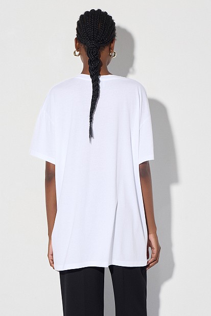 Oversized βαμβακερή μπλούζα