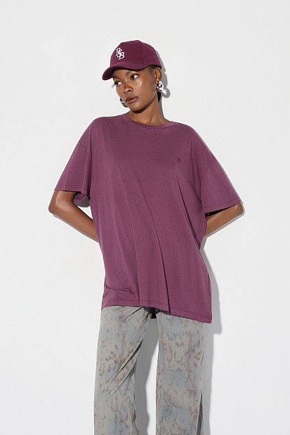 Oversized βαμβακερή μπλούζα