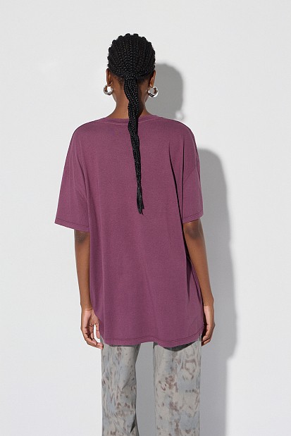 Oversized βαμβακερή μπλούζα