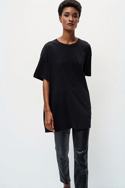 Oversized cotton blouse