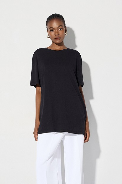 Oversized βαμβακερή μπλούζα