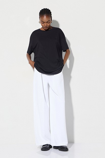 Oversized βαμβακερή μπλούζα