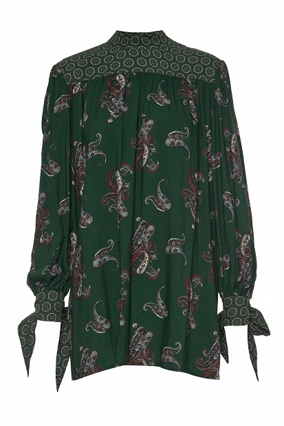Paisley print mini dress