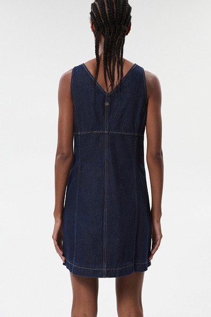 Mini denim dress
