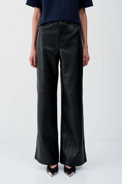 Erika leather-look trousers