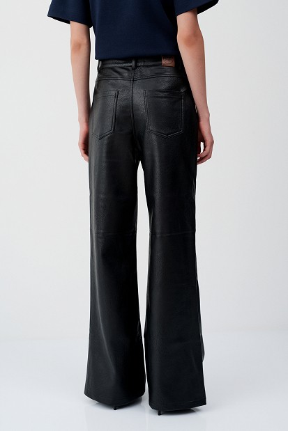 Erika leather-look trousers
