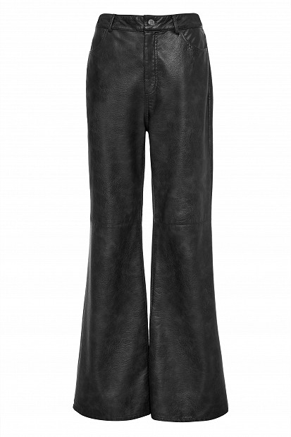 Erika leather-look trousers
