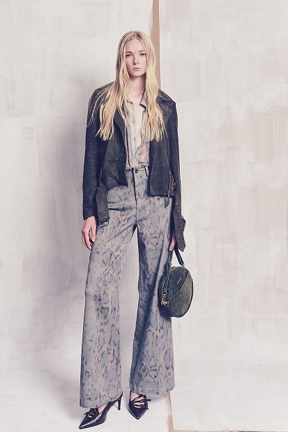 Erika wide leg τζιν με animal print