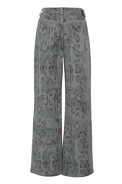 Erika wide leg τζιν με animal print