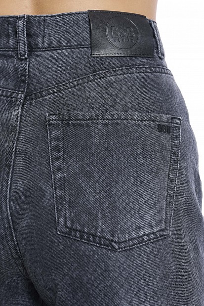 Tania balloon croc-effect jeans