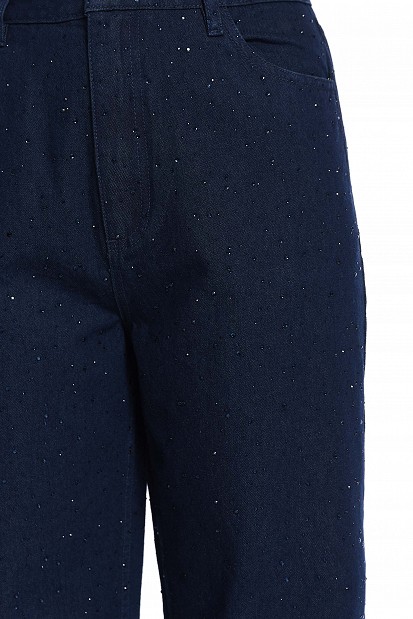 Tania barrel jeans with rhinestones