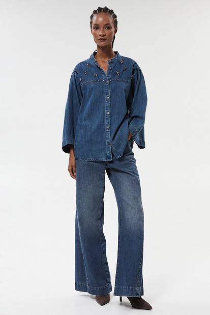 Kalia wide-leg jeans