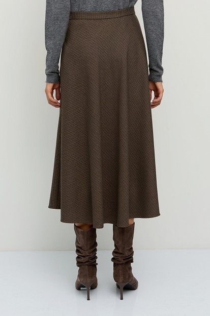 Midi flared skirt