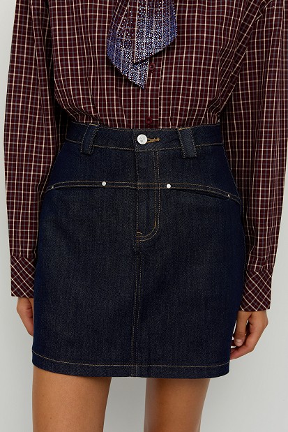 Μίνι denim φούστα