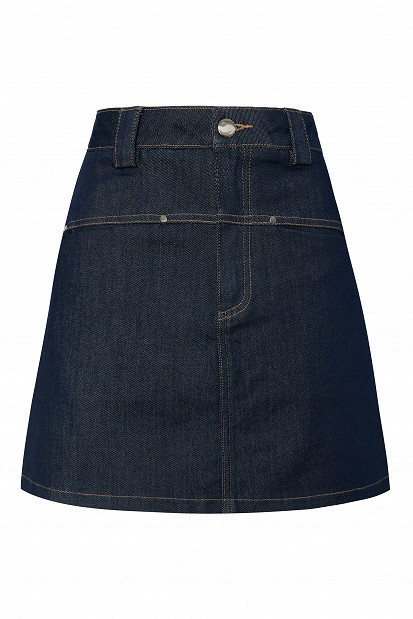 Mini denim skirt