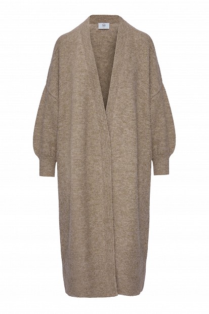 Maxi knitted cardigan