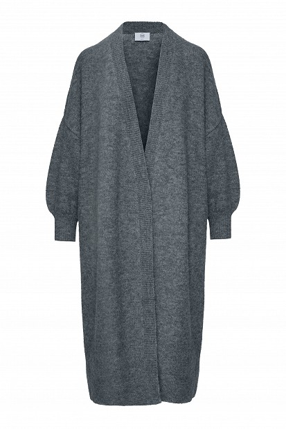 Maxi knitted cardigan