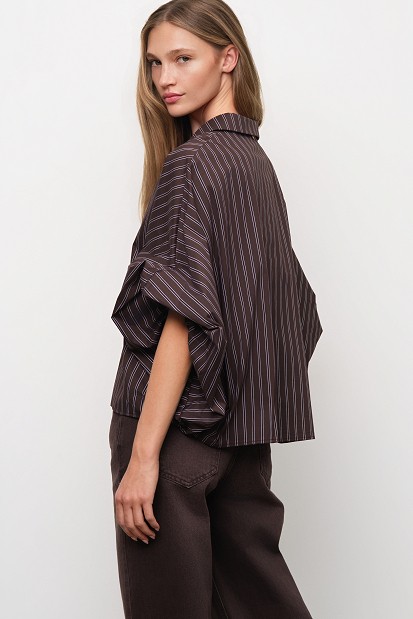 Oversized striped shirt